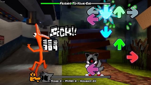 Rainbow Friends VS Sonic.EXE ? (FNF Friends To Your End but Sonic.Exe Characters Sing It) смотреть онлайн