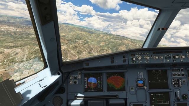 Landing in Reggio Calabria Airport. A320. MICROSOFT FLIGHT SIMULATOR 2020 смотреть онлайн