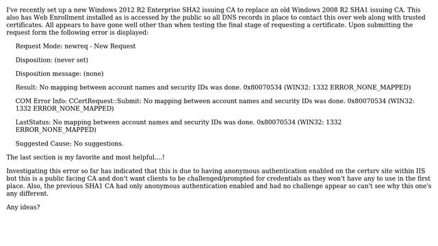 DevOps & SysAdmins: Enterprise CA Certificate request error смотреть онлайн