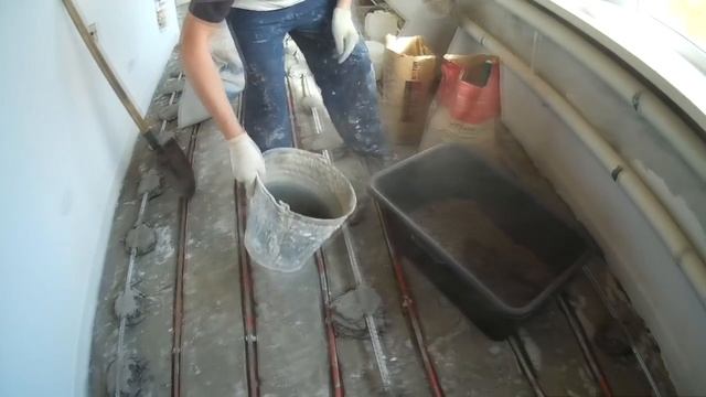 Как залить тёплые полы. Пескосмесь + Керамзит смотреть онлайн