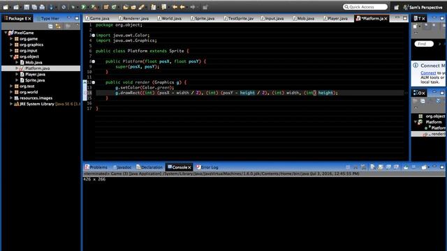 Java 2D Pixel Game Tutorial - Episode 11 - The Player Part 2 смотреть онлайн
