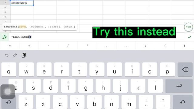 GOOGLE SHEETS ON THE IPAD “SEQUENCE & SERIES” смотреть онлайн