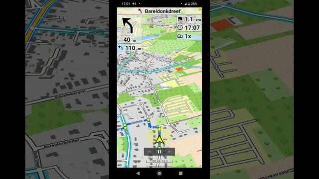True 100% faithful gpx track turn by turn navigation by Cruiser. смотреть онлайн