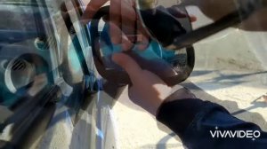 Клеим и испытываем наклейки (пленки) на зеркала Антидождь