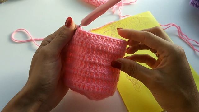 3. Вязаные следки крючком. АЗЫ - как делать прибавки в носках. смотреть онлайн