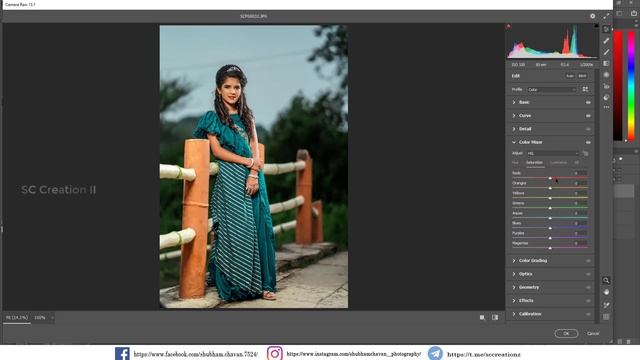 Professional Outdoor Photography Preset l Photoshop Teal and Orange Preset l SC Creation II смотреть онлайн