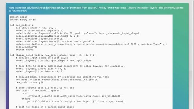How to change input shape in Sequential model in Keras смотреть онлайн