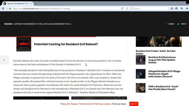 Nemesis is a hint that Resident Evil 4 Remake is in the works? смотреть онлайн