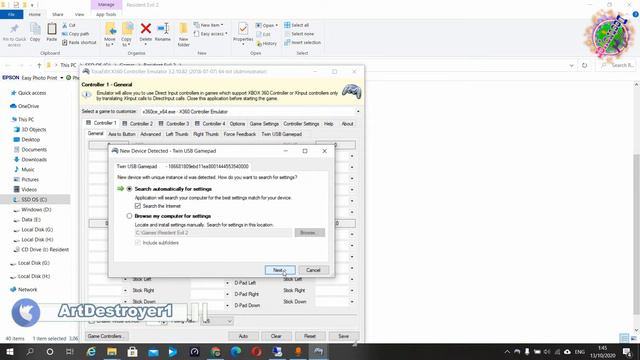 Cara Setting Joystick Gamepad Controller Resident Evil 2 Remake смотреть онлайн