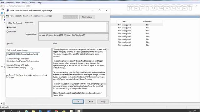 Change the Default Lock Screen Image using GPO | Windows Server 2019 смотреть онлайн
