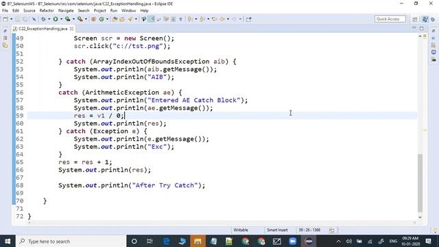 40 ExceptionHandling смотреть онлайн
