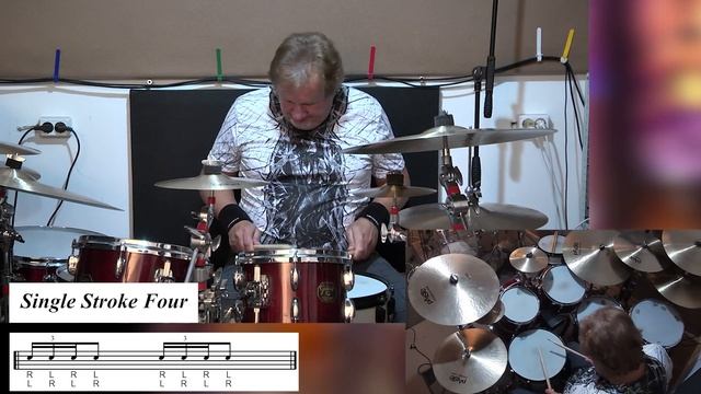 Обучение игре на барабанах. Второй рудимент