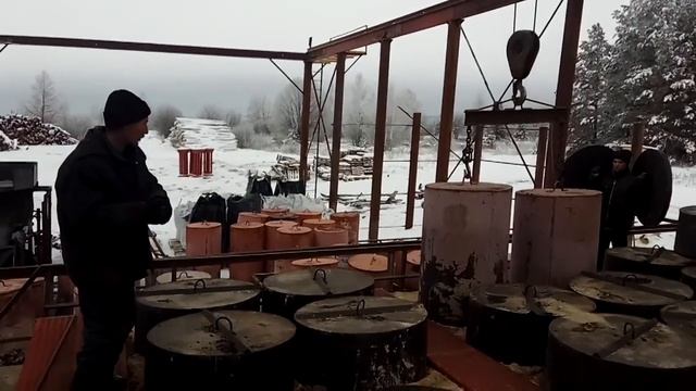 #БИЗНЕС В ДЕРЕВНЕ. НАЧИНАЕМ СБОРКУ ПЕЧЕЙ ПО ПРОИЗВОДСТВУ ДРЕВЕСНОГО УГЛЯ(3) смотреть онлайн