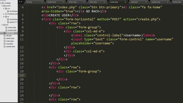 How to make a CRUD application using PHP MySQL and Bootstrap framework смотреть онлайн