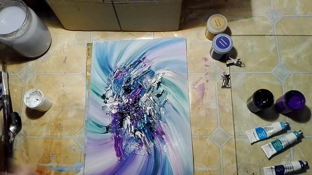 PAINTING TUTORIAL#17. Абстракция смотреть онлайн