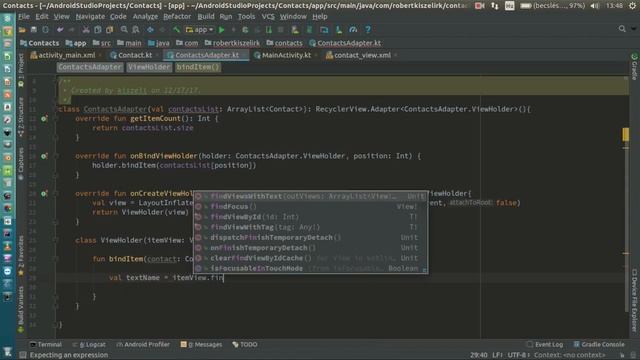 Android Kotlin Usage Tutorial #063 - Contacts смотреть онлайн