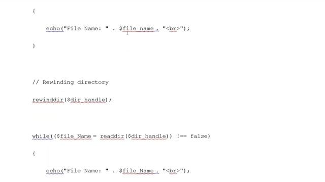 PHP | rewinddir function смотреть онлайн