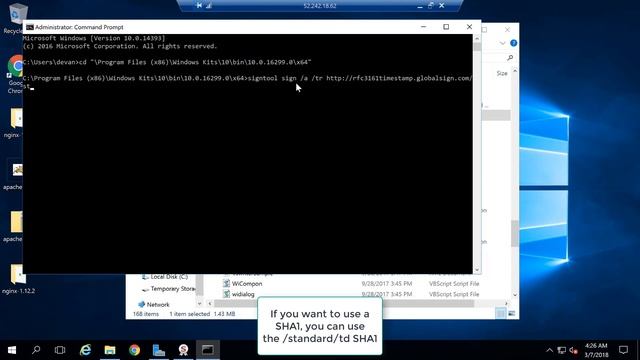 How to Sign an Executable File using Signtool In Windows смотреть онлайн