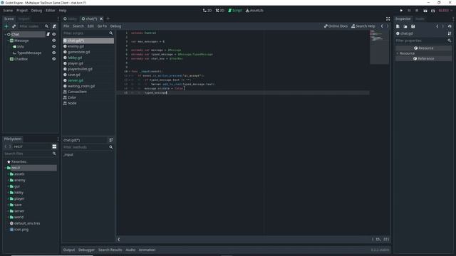 How To Make A Dedicated Server Multiplayer Game in Godot | Chat System смотреть онлайн