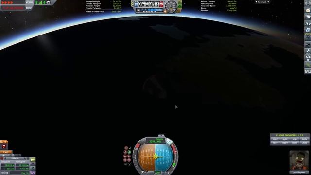 Гайд по выходу на орбиту вручную и с помощью MechJeb. Kerbal Space Program | KSP смотреть онлайн