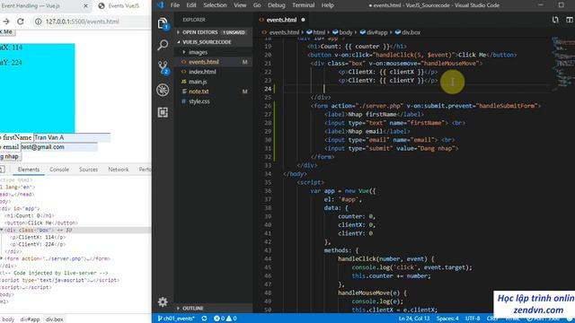 Lập trình VueJs - 07 Cách sử dụng Event Modifiers смотреть онлайн