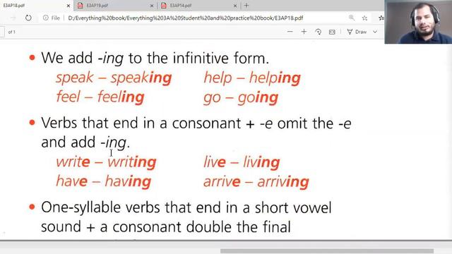 Present Simple, Present Continuous and Object Pronouns смотреть онлайн