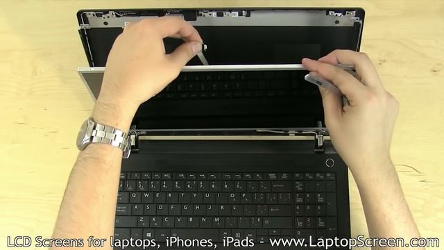 Laptop screen replacement / LCD repair [Toshiba Satellite C50D] смотреть онлайн