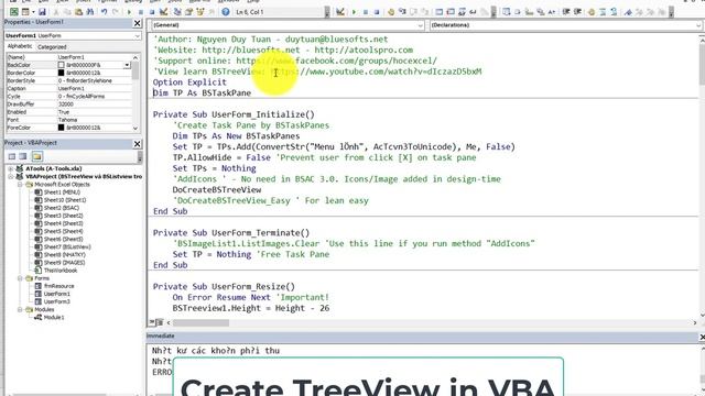 [Source Code] Create BSTreeView has icon, image, support unicode in Excel VBA 32, 64-bit смотреть онлайн