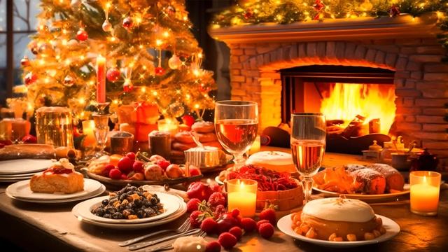 아름다운 크리스마스 분위기 ?? 편안한 크리스마스 음악 벽난로 ? 크리스마스 벽난로 배경 - Christmas 2024