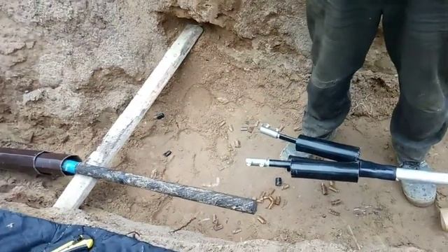 Обучающее видео: монтаж соединительной кабельной муфты на кабель 10 кВ, ААБЛ 3*120 смотреть онлайн