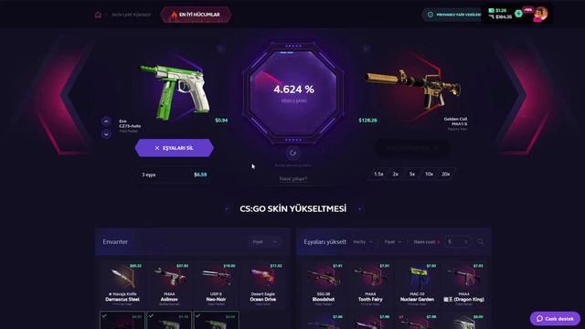 (CS:GO) SKİNCLUB %15 ŞANS İLE KARAMBİT KATLAMAK !? | skinclub promo code 2022 | skinclub смотреть онлайн