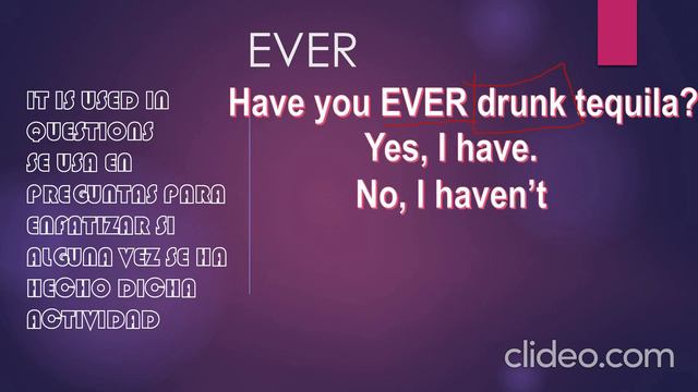 present perfect already yet since for ever never смотреть онлайн