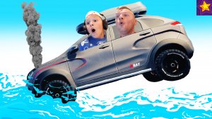 УТОПИЛИ ЛАДА X-RAY ЕДЕМ против ВАЗ 1111 ОКА в Mudrunner от Игорюшины Игруши