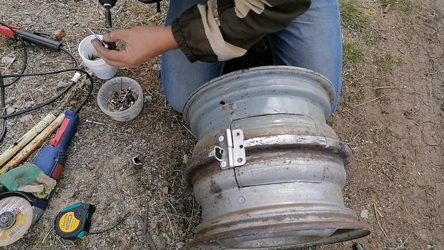 Супер печка своими руками из автомобильных дисков смотреть онлайн