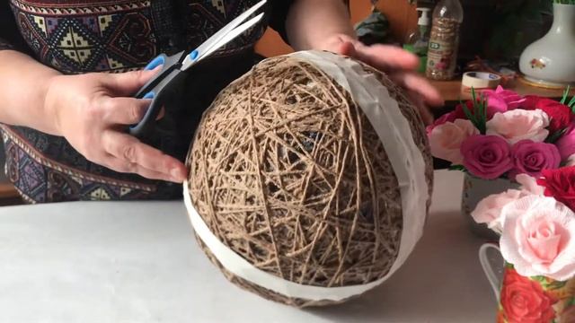 Творческая студия "Искра" корзина из джутового шпагата смотреть онлайн