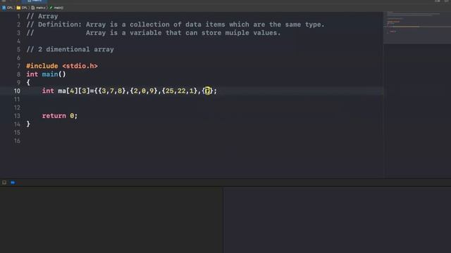 C Programming Language: 2. Array twoDimensional смотреть онлайн