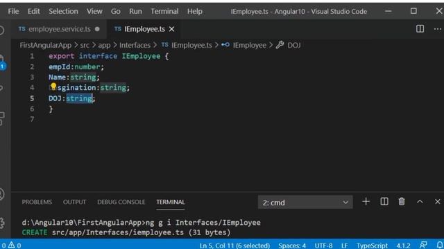 Interface in angular | #27 | What is Interface? & why, when & how by code example | Angular Tutoria смотреть онлайн