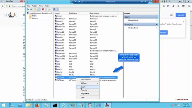 Windows Account Already Exist Error Resolved | Removing Local User Windows 2012 смотреть онлайн