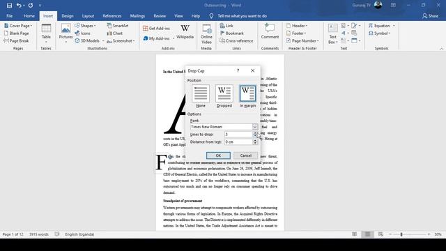 How to Use Drop in MS Word смотреть онлайн