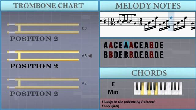 How to play Cornfield Chase (Interstellar) by Hans Zimmer on Trombone (Tutorial) смотреть онлайн