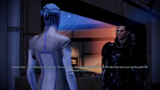 Mass Effect 2 Renegade Shepard giving lecture to an Asari Bitch смотреть онлайн