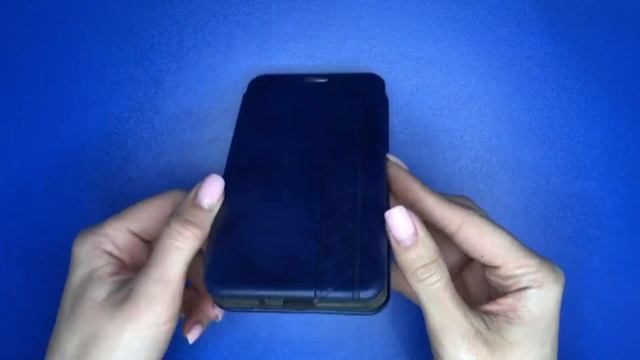 Чехол книжка Honor 9S синий смотреть онлайн