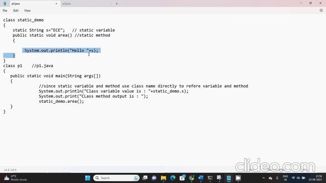 Difference between static and non static methods in java #static #java смотреть онлайн