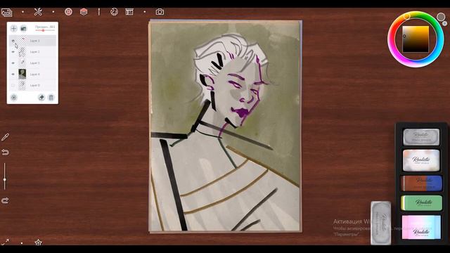 speedpaint ("astrologer") Realistic Paint Studio смотреть онлайн