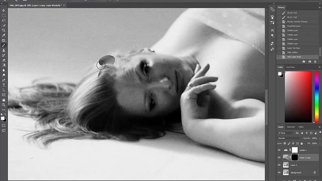 Быстрая обработка плёночной фотографии в Photoshop смотреть онлайн