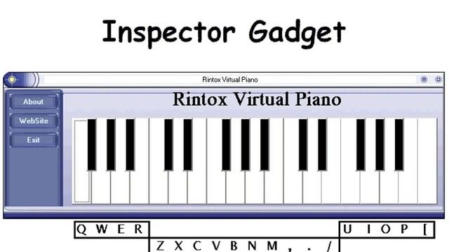 Inspector Gadget - Virtual Piano смотреть онлайн