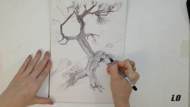 Dark Wood. Graphics. Picture. Темное дерево. Графика. Рисунок.