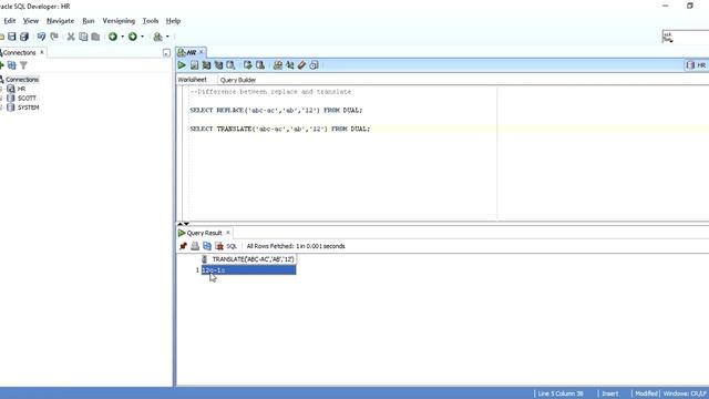 Difference between Replace and Translate function in oracle смотреть онлайн