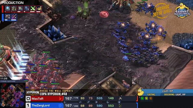 TheZergLord vs MasTeR - ZvP | Copa Hyperion #48 | Biweekly LatAm StarCraft 2 Tournament смотреть онлайн