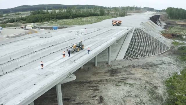 Съемки дорожных работ ЕКАД 2021 смотреть онлайн